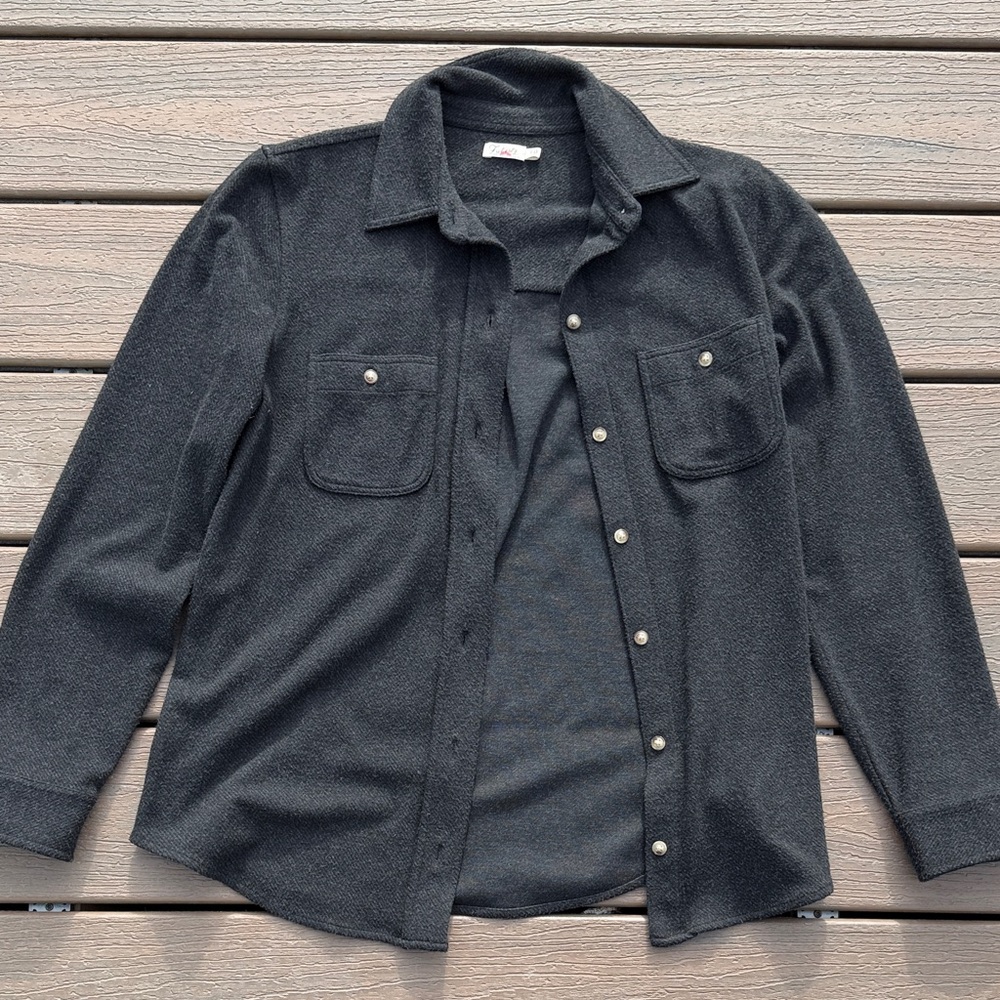 Faherty Charcoal Women's Legend Sweater Shirt